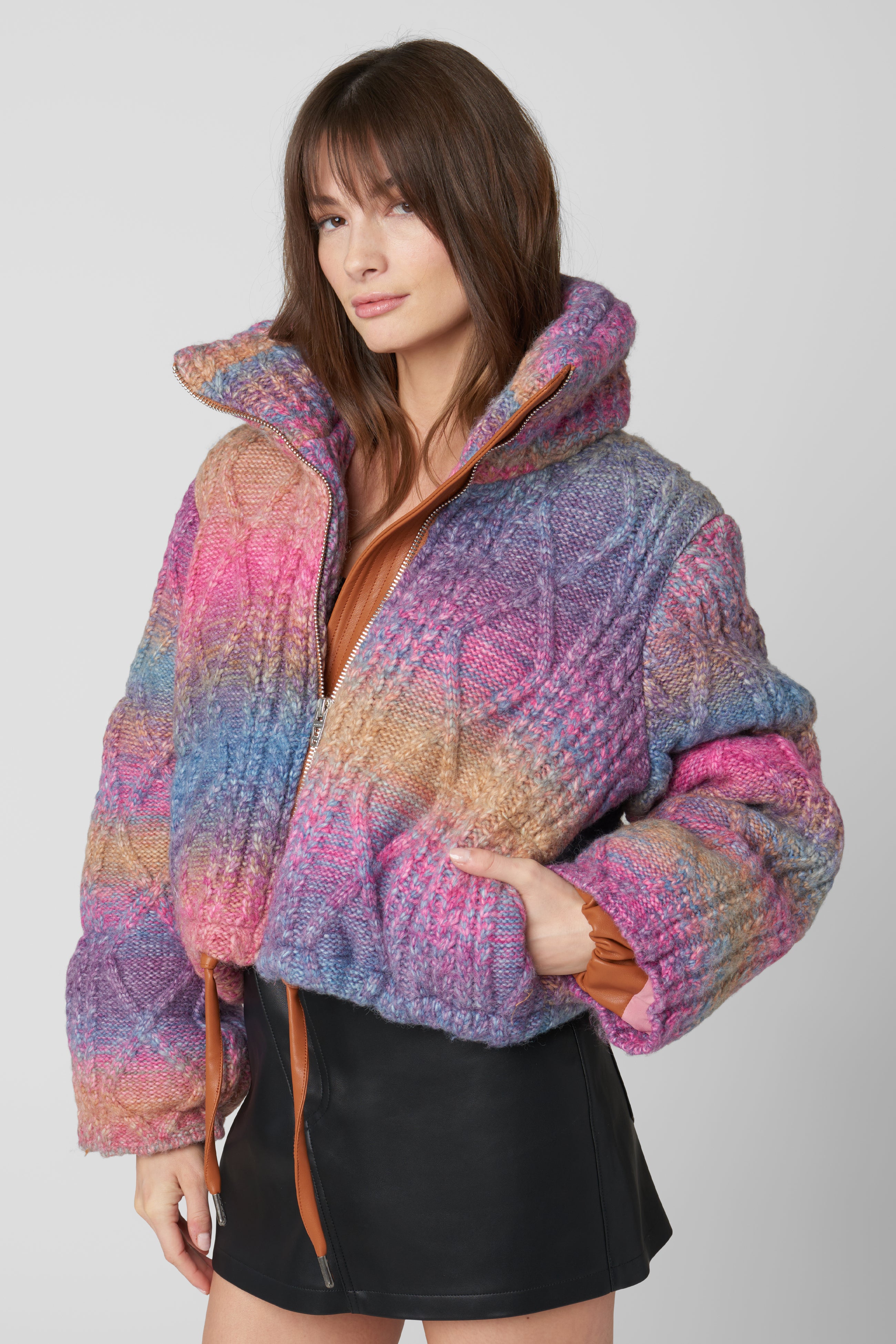 Roll Over Sweater Puffer