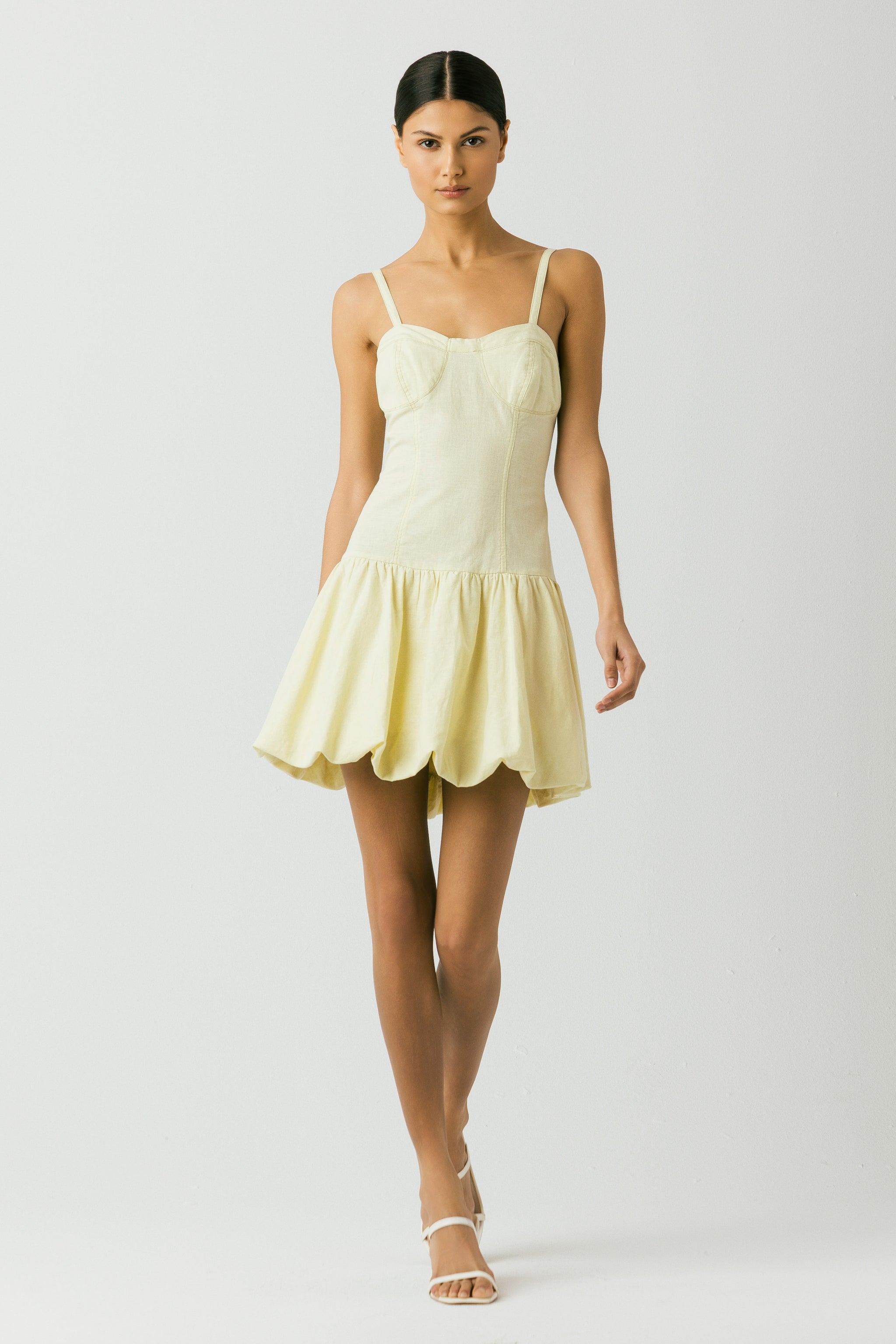 la piscine mini dress in butter lb