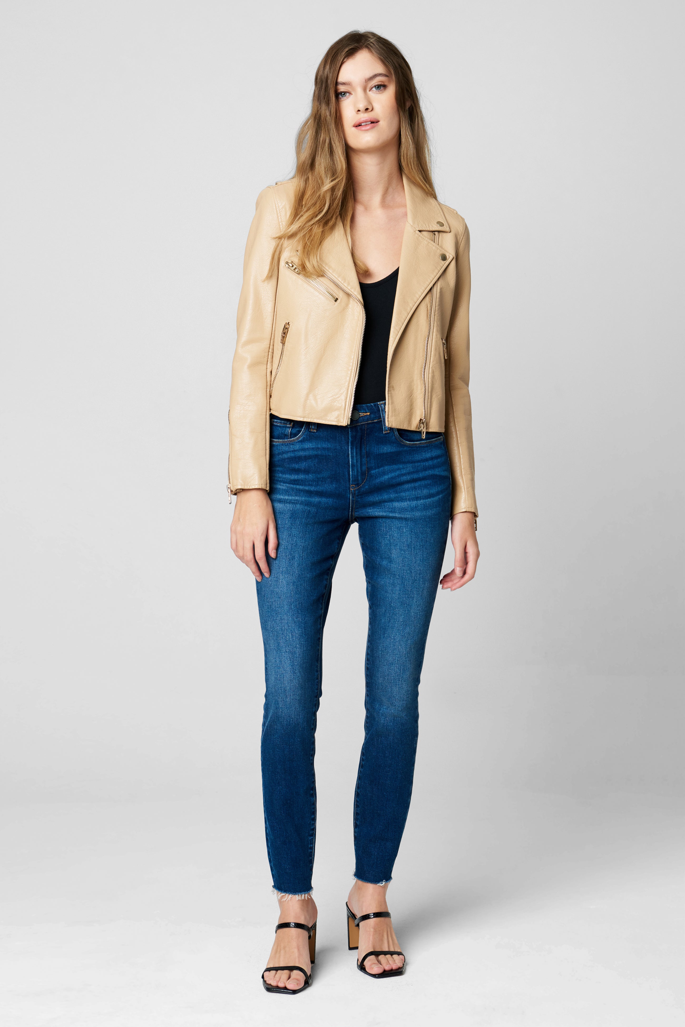 Blank NYC Vegan selling Leather Moto Jacket