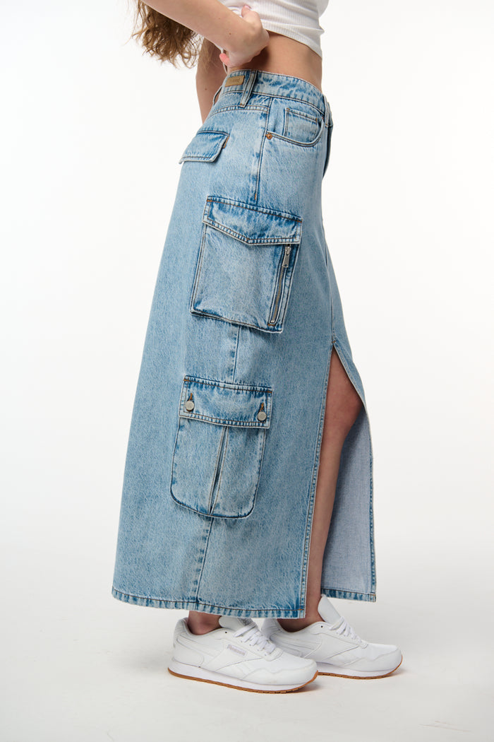 Hundred Pieces Denim Heart Skirt / 6