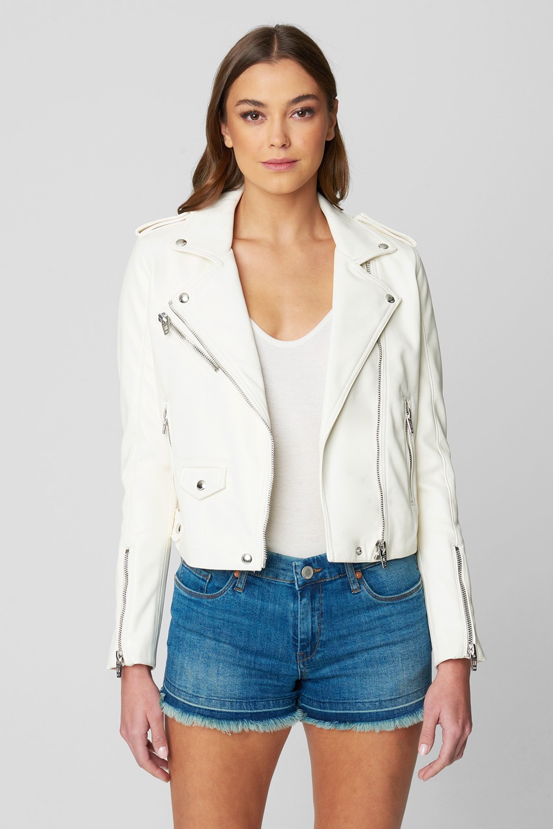 Blank nyc green leather jacket best sale