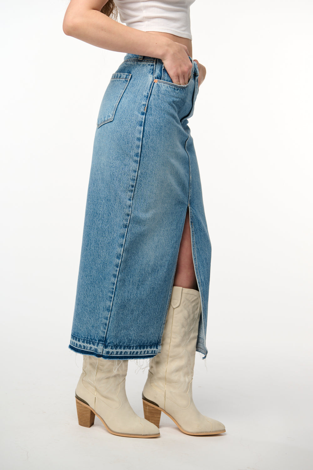 Blank NYC Women's Blue Faux Wrap Denim Raw Hem Mini Skirt Size 25 for sale  online | eBay