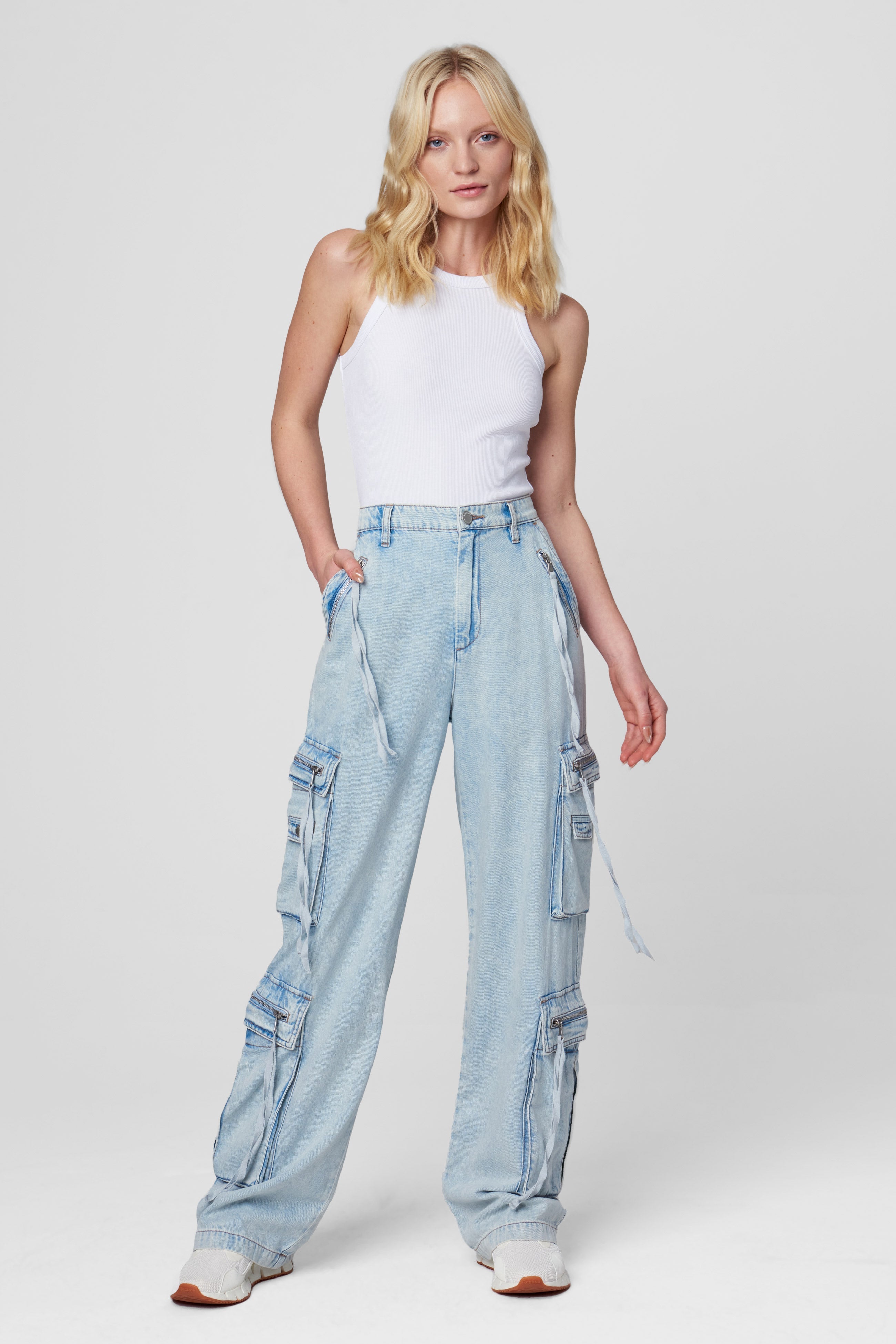 The Franklin In Blue Lagoon Pant | Blank NYC