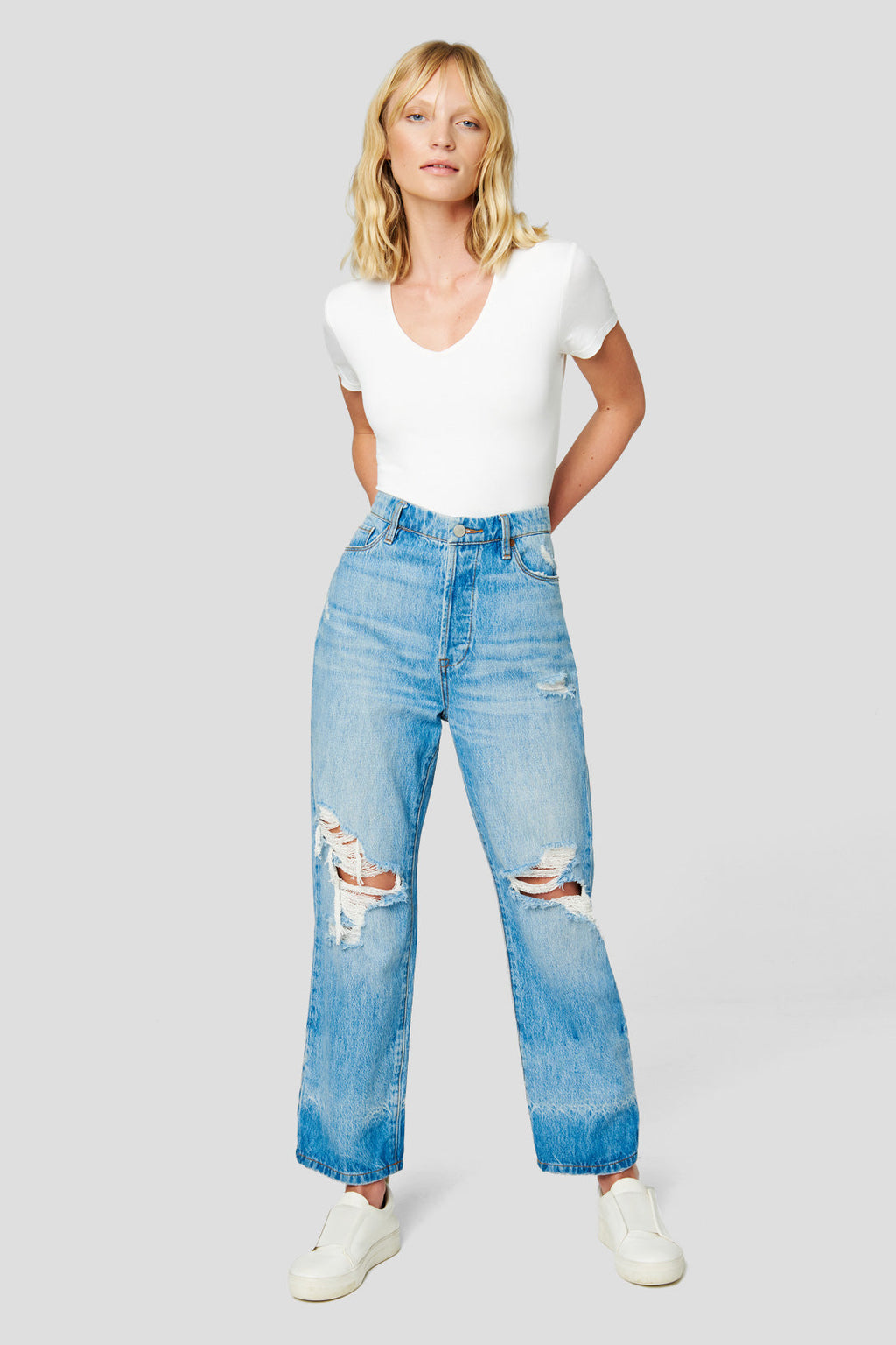 Blank NYC The Baxter - Pink Denim Jeans - High-Rise Jeans - Lulus